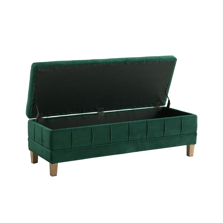 Kelly Clarkson Home Gloria Velvet Storage Ottoman & Reviews | Wayfair