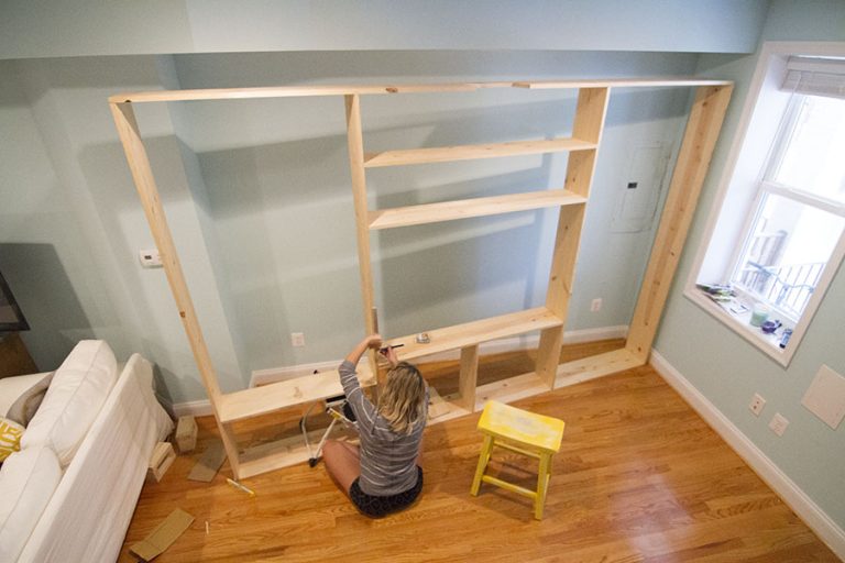 DIY Custom Built-In Bookcases — Little House Big City